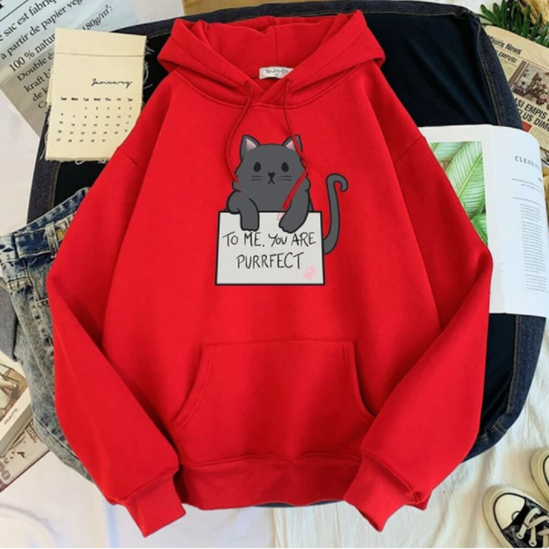 Cheky - Girls Blank Solid Color Hoodie Sweater