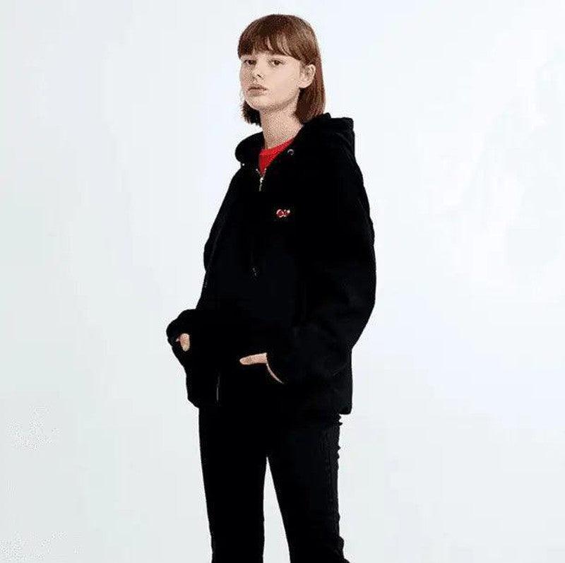 Cheky - autumn and winter new Korean KIRSH cherry hooded jacket