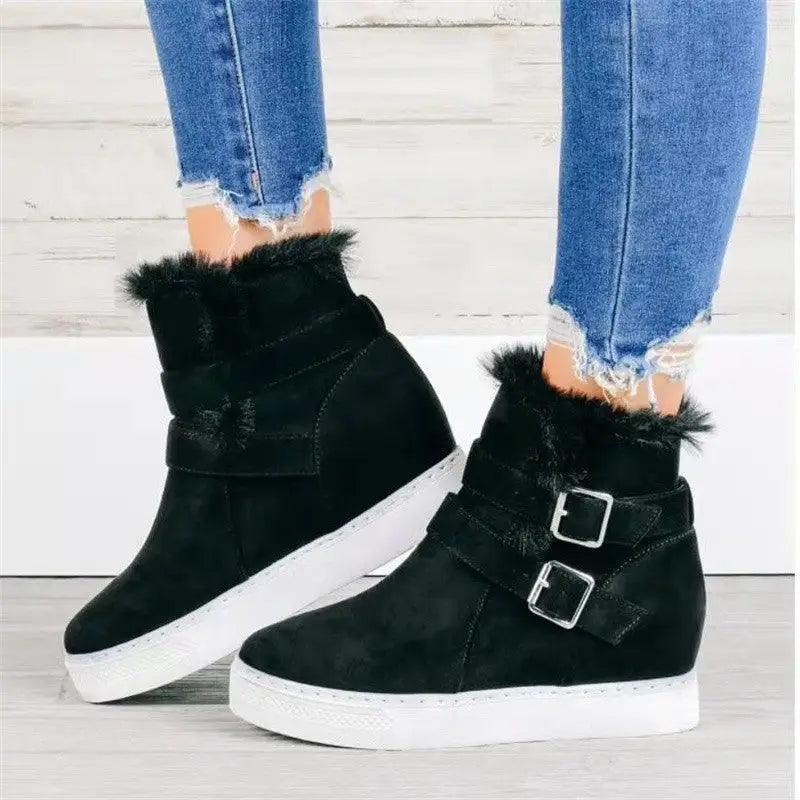 Cheky - Flat Short Boots Women Fashion Casual