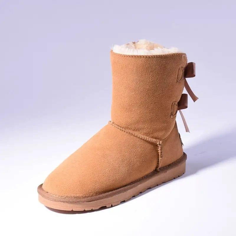 Cheky - High Quality SALE Women Australia Snow Boots Warm Fur Baileys Bow Boots Women Winter Boots Snow Boots Big Size