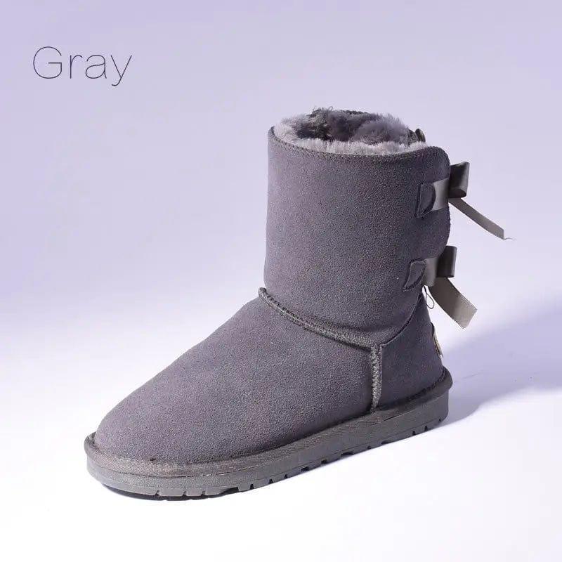 Cheky - High Quality SALE Women Australia Snow Boots Warm Fur Baileys Bow Boots Women Winter Boots Snow Boots Big Size