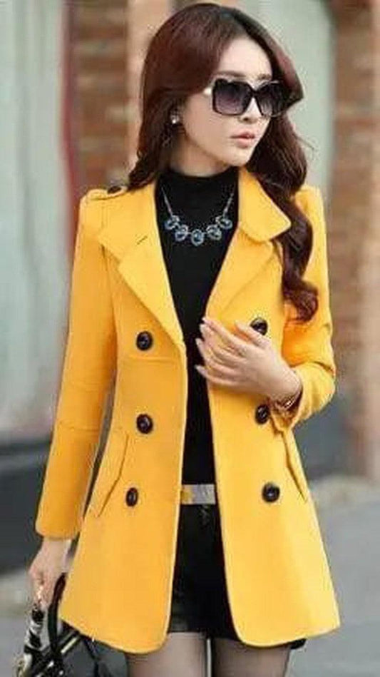 Cheky - Ladies Autumn Casual Woolen Coat