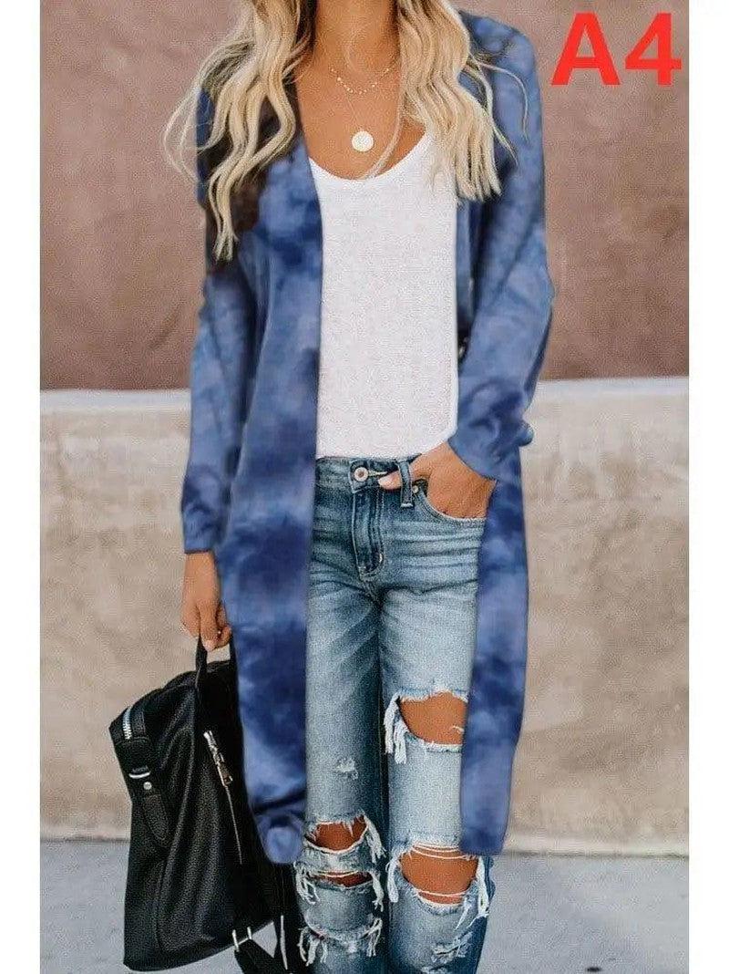 Cheky - New Streetwear Women Long Sleeve Cardigan Leopard Kimono