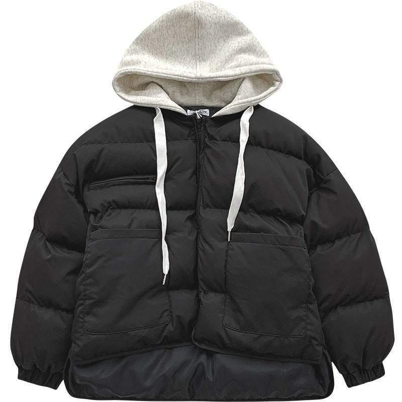 Cheky - Student's Small Loose Bread Jacket Coat Hooded Cotton Jacket