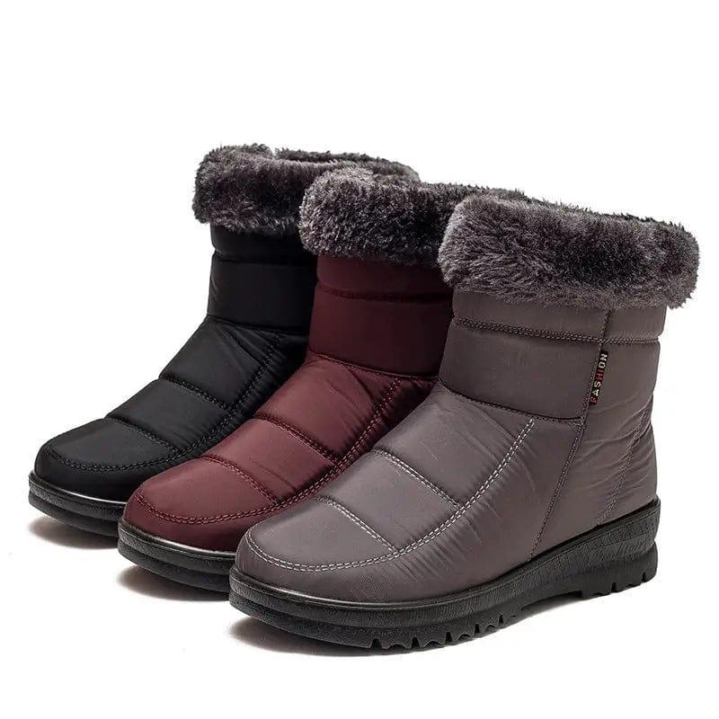 Cheky - Winter Snow Boots Winter Warm Shoes For Women Low Heel Boots