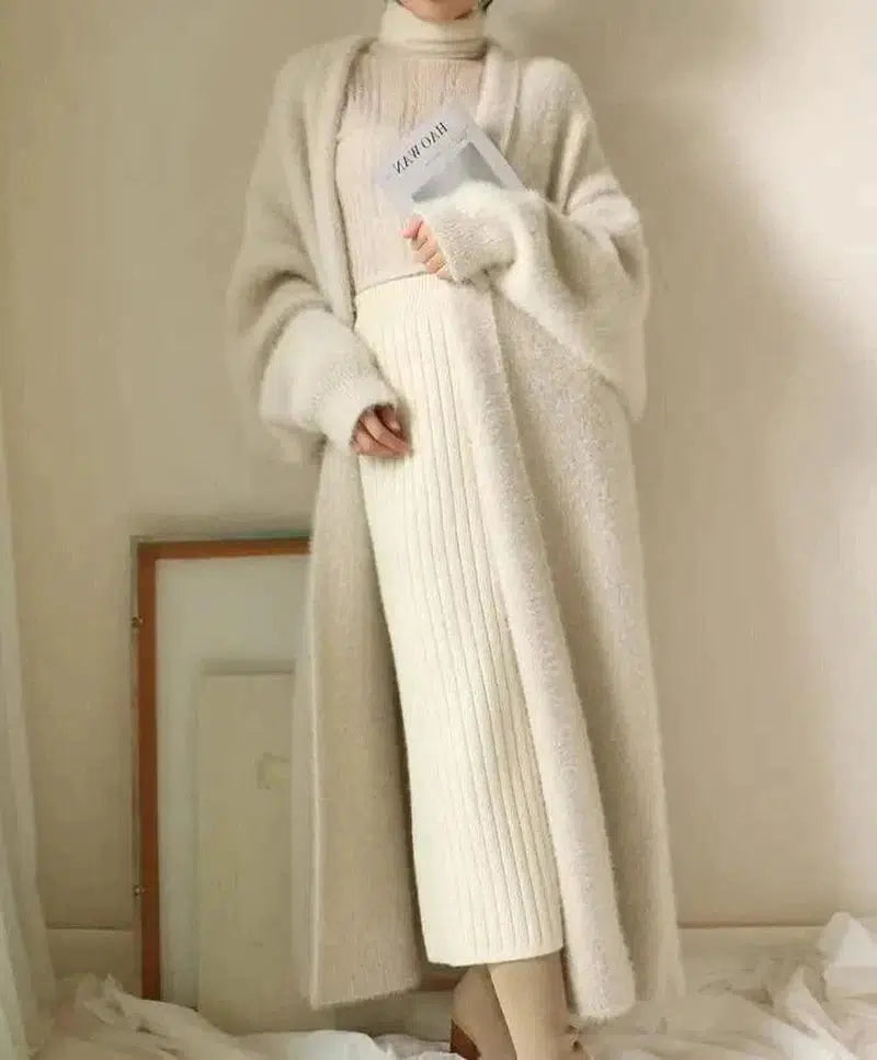 Cheky - Women's knitted cardigan sweater coat